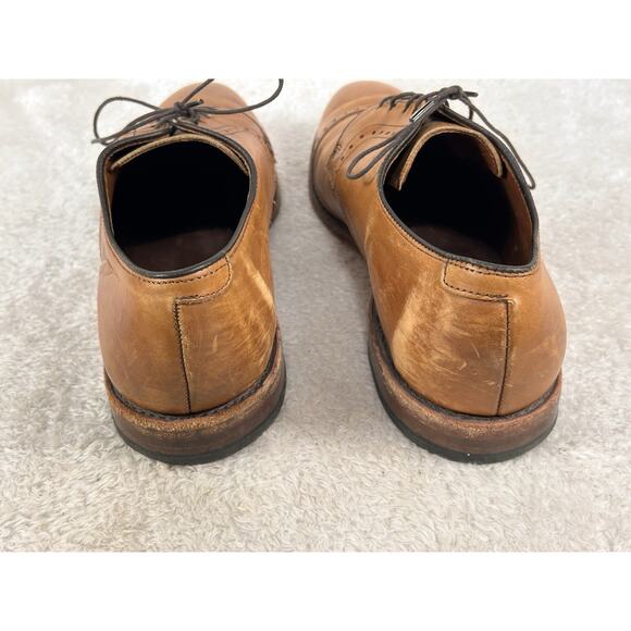 Allen Edmonds Clifton Mens Size 10 D Walnut Brown Cap-Toe Brogue Oxford Shoe main image 7